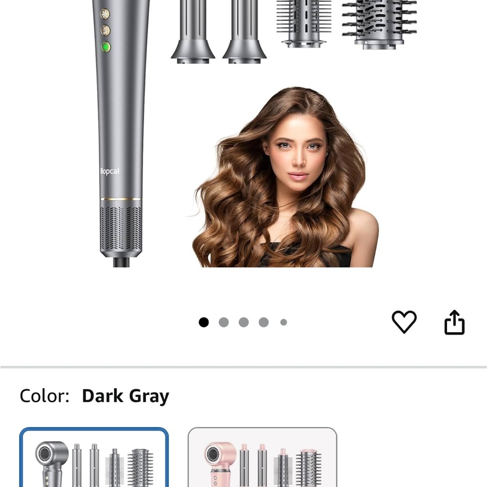 Dark Gray Hair Styling Set